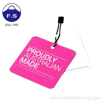 Customized Printing Coated Paper Dressing Clothes Bag Tag